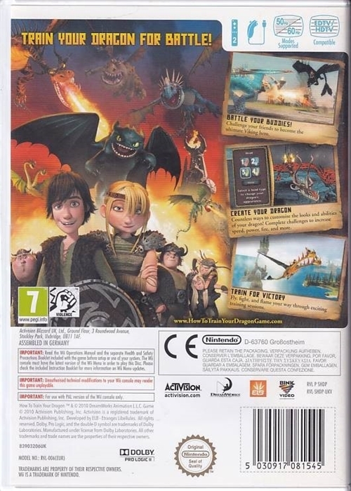 How to train Your Dragon - Wii (B Grade) (Genbrug)